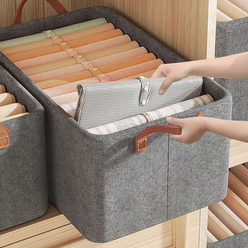 Storage Bag 1pc Dustproof Clothes Quilts Storage Organizer with Handle Non woven Saving Space Travel Bedroom Bedding