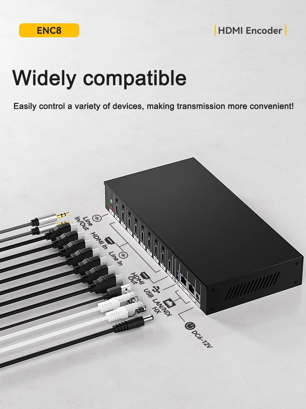 Link Pi ENC8 4K-HDMI Video Codec 8-channel HDMI Encoder 4K Decoder SRT NDI vMix