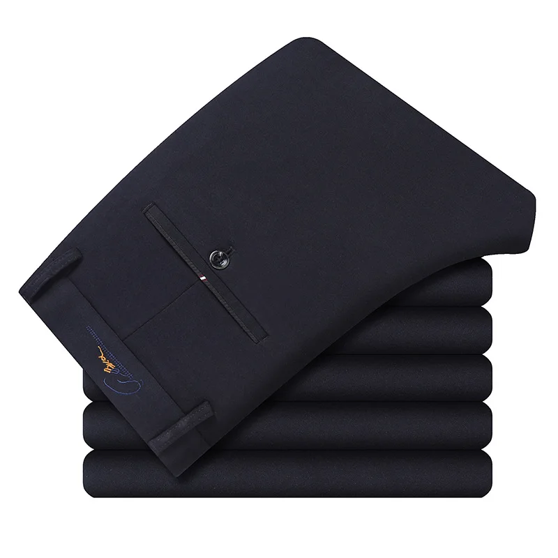 

New Arrival Manufacturer Provides Straight Tube Regular Simple Fashion Men's Business Casual Pants Suepr Large Size 29-48 50 52