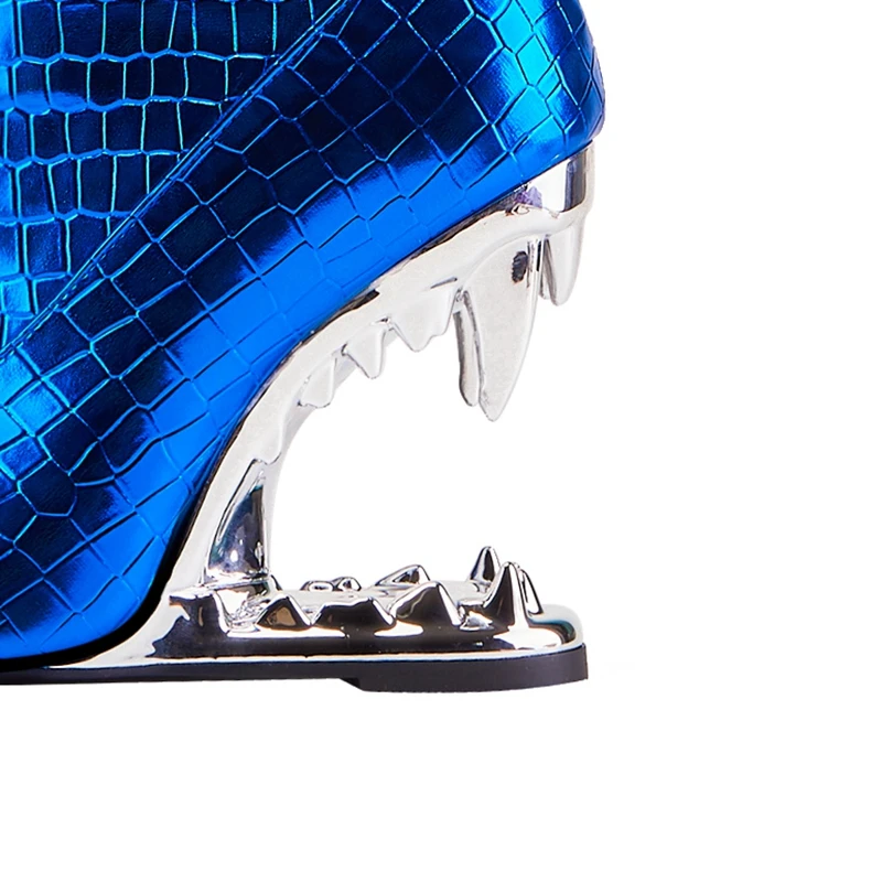 Kaky's New Colorful Contrast High Heel Boots High Barrel Boots Shaped Heel Women's Boots Large