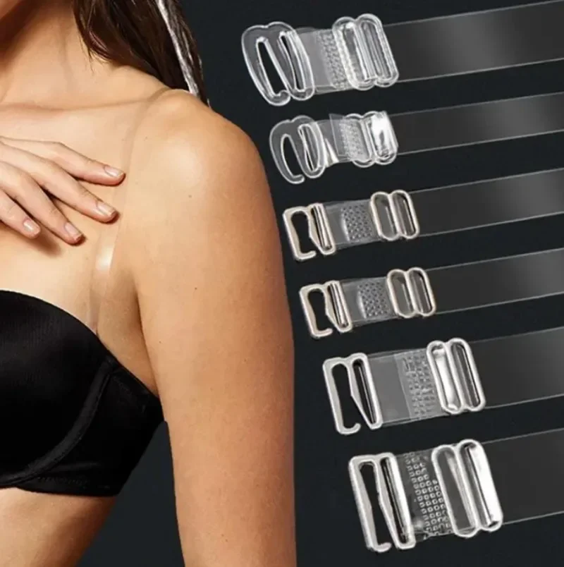 Invisible Bra Straps Detachable Silicone Elastic Adjustable Non Slip Women Shoulder Strap Accessories