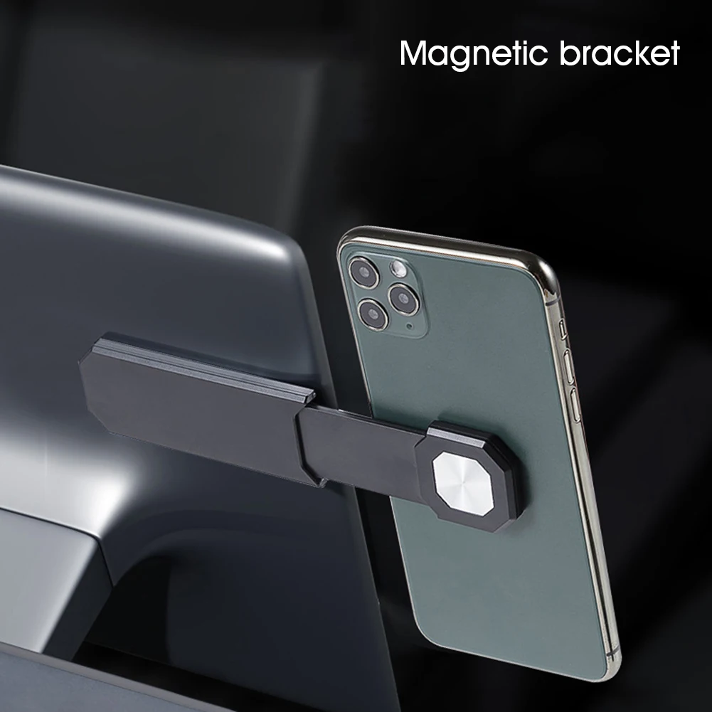 

Phone Mount Adjustable Monitor Expansion Bracket Car Magnetic Screen Side Phone Support Holder for Tesla Model 3 Y X S