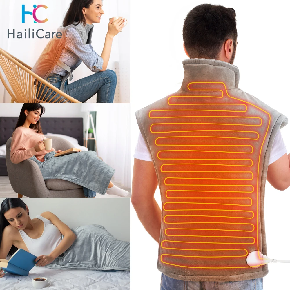 

110V-240V Electric Heating Pad for Abdomen Waist Back Pain Relief Washable Heated Physiotherapy Electric Blanket Shoulder Back