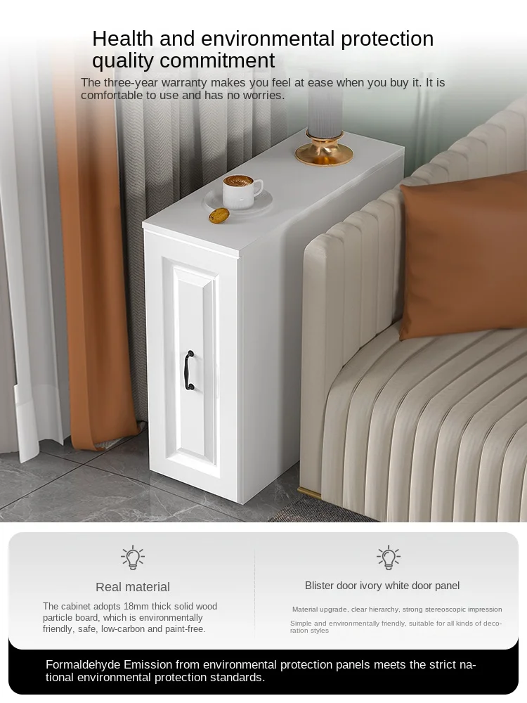 

XL Storage Cabinet Side Cabinet Side Cabinet Narrow Cabinet Tea Table Side Table Living Room Corner Side Cabinet