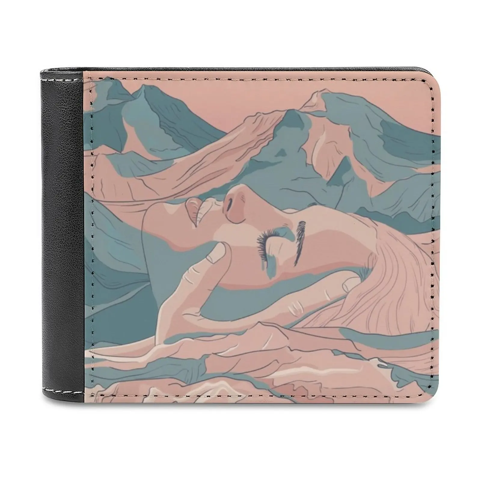 

Мужской кошелек «я увидел ее лицо в горах», кошельки, новый дизайн, цена за доллар, топ, мужской кожаный кошелек, синий, розовый, закат