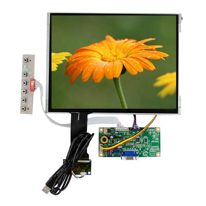 

New 10.4 inch 800x600 BOE BA104S01-200 Brightness 300 LVDS 20 pins T3B1 Touch and Control board TFT LCD monitors for Industrial