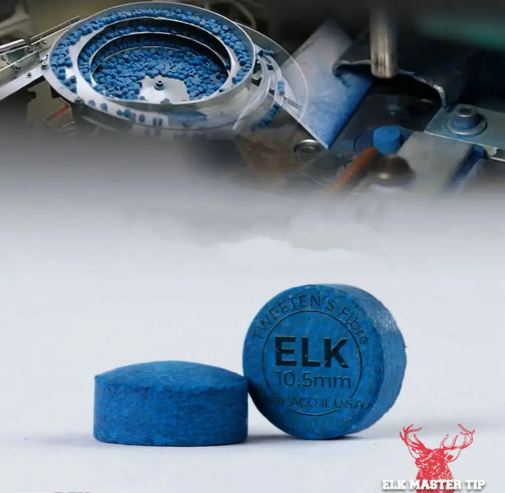 ELK Professional Billiard Snooker Master Cue Tip 10/10.5/11/11.5/12.5