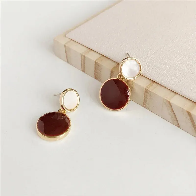 Drop Earrings Drip Glazed Feminine Style