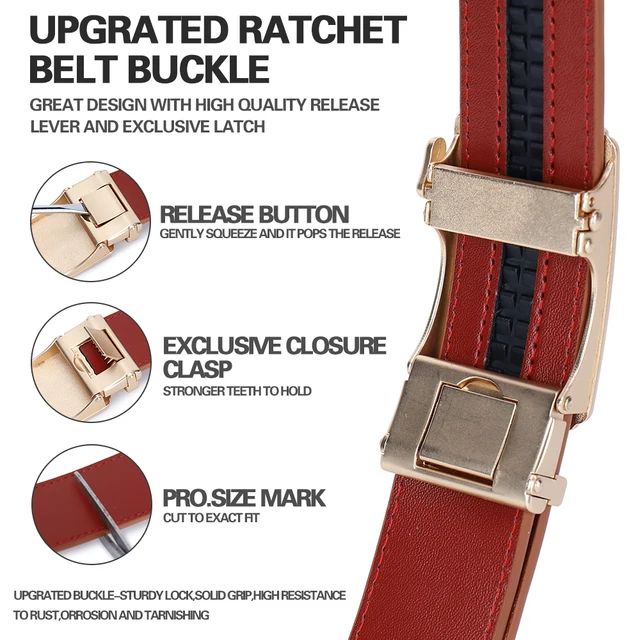 Cinto de Couro Automático de 115 cm