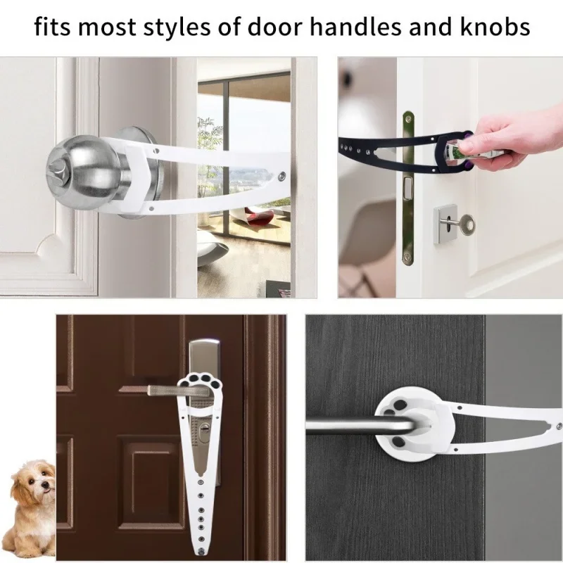 Cat Door Holder Latch Prevents Dogs Entering Elastic Door pet door