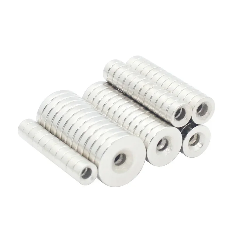 Neodymium magnets 5-100 pcs strong countersunk round NdFeB N35 permanent with hole