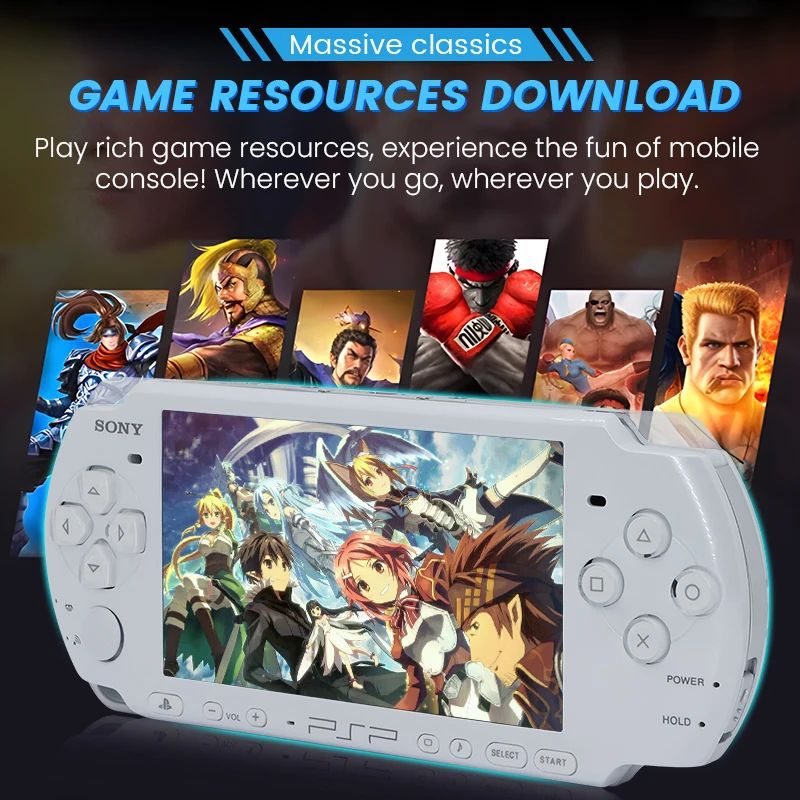 Original Sony psp 3000 Handheld Game Console (PSP-3006) PlayStation PSP3000 Game Console+(Free Games)