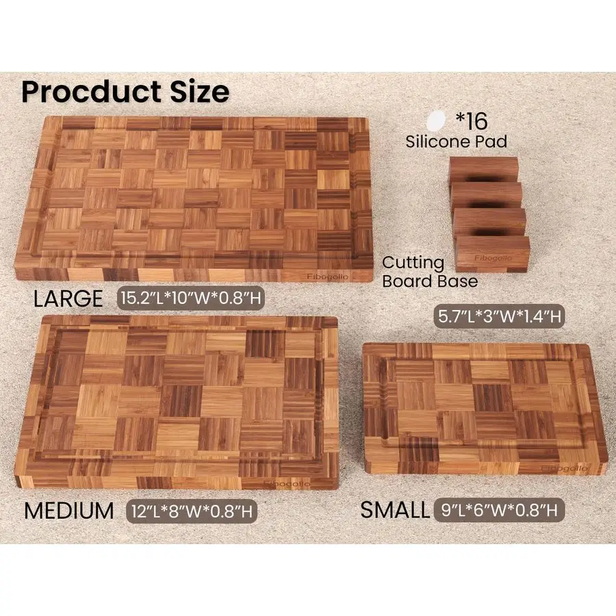 Kitchens prep with bamboo cutting boards