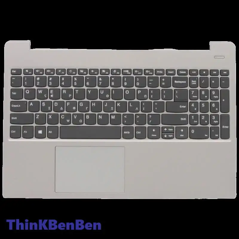 GR греческий серый верхний чехол для клавиатуры упор рук Lenovo Ideapad S340 15 15IWL 15IML 15API 15IIL