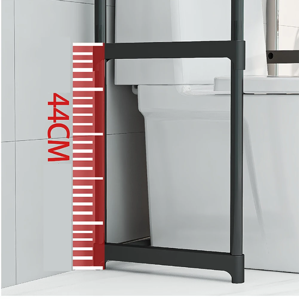 Over-The-Toilet Storage Rack, 3-Tier Bathroom Over Toilet Storage Space Saver Bathroom Shelves Over Toilet For Bathroom Restroom