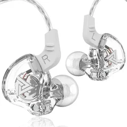 Enhanced Stereo HiFi Wired Earbuds with Mic and Copper Driver (White)