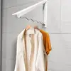 Clothes Hanger Retractable Cloth Drying Rack Folding Wall Mount Indoor Amp Outdoor Space Saving Home Laundry Clothesline 2