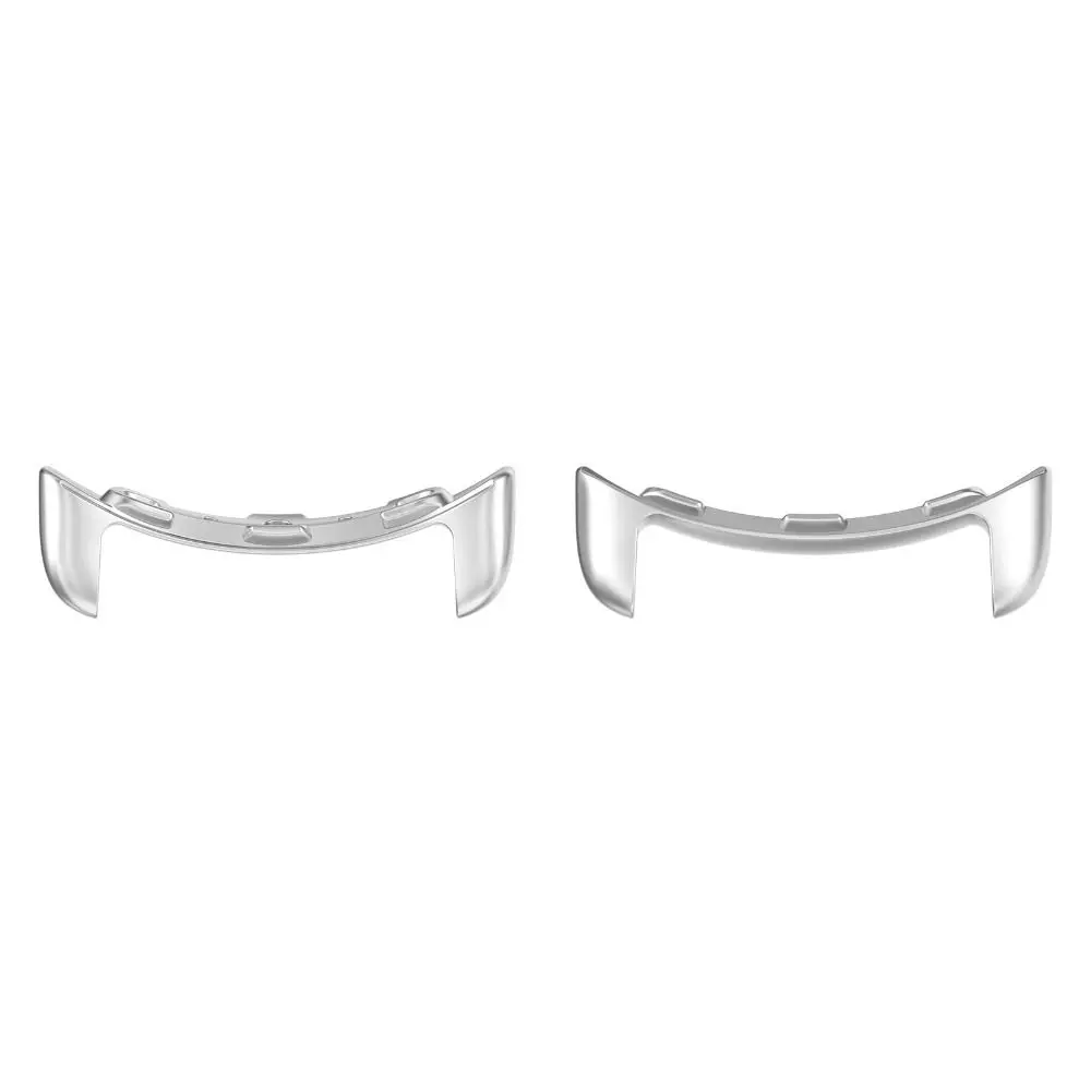 2Pcs Stainless Steel Smart Watchband with Metal Connector Strap Adapter