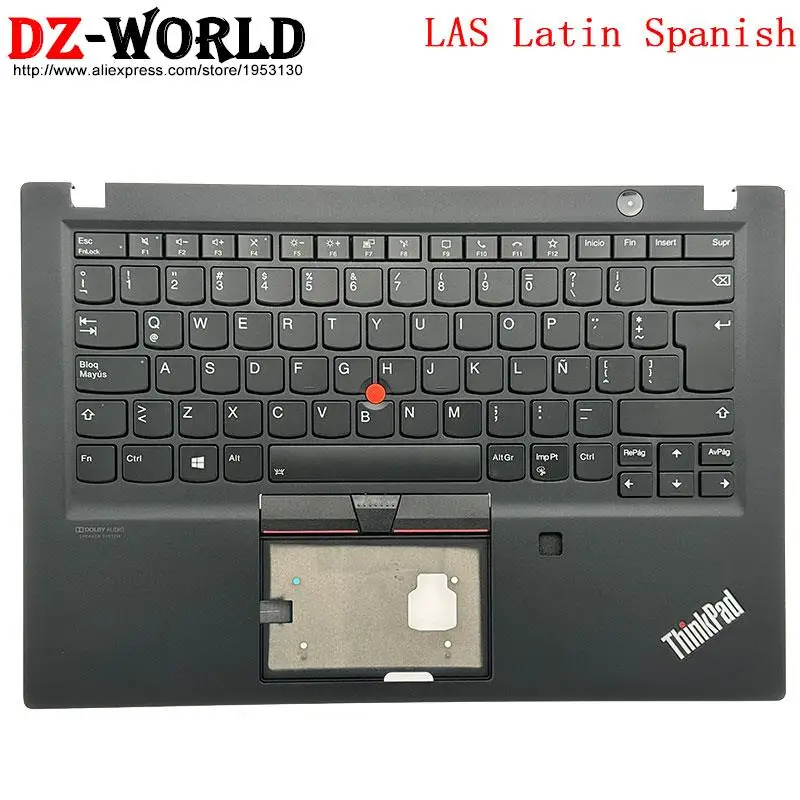 

Latin Spain Backlit Keyboard With Shell Palmrest Upper Case for Lenovo Thinkpad T14s Gen1 T490s T495s Laptop C Cover 5M10Z41412