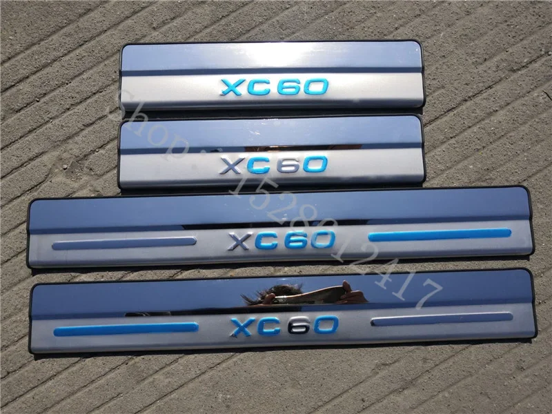 

For VOLVO XC60 2009-2017 stainless steel Door sill scuff plates thresholds protector car Accessories Welcome Pedal