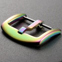 Elegant Solid Stainless Steel Watch Buckle - Silver, Black, Rose Gold Finishes - 26mm (Colorful)