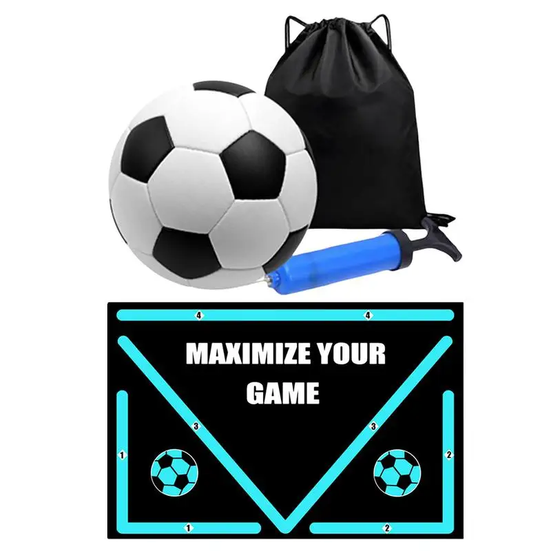 

Soccer Training Mat Silent Football Training Mat Kit Foldable Design Football Training Tool For A Variety Of Training Locations