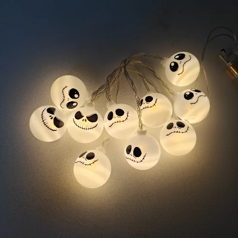 

Nightmare Before Christmas Jack 10 in A String 3D LED Lamps Sally Anime Atmosphere Light Home Decorations Kids Halloween Gift