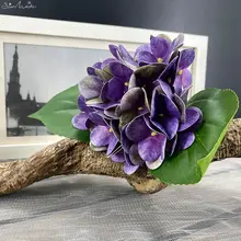  SunMade High Quality Hydrangea Branch Fake Flowers Living Room Decoration Accessaries for Flower Arrangement Flores Artificales 