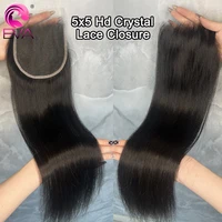 Eva 5x5 Hd Lace Closure Straight 13x4 Lace Frontal Closure Hand Tied Human Hair Closures Free Part Hd Lace Closure Pre Plucked 2