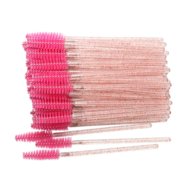 Brosses à cils jetables en cristal, baguettes de Mascara, applicateur, en diamant, outils de maquillage pour femmes, 50 pièces