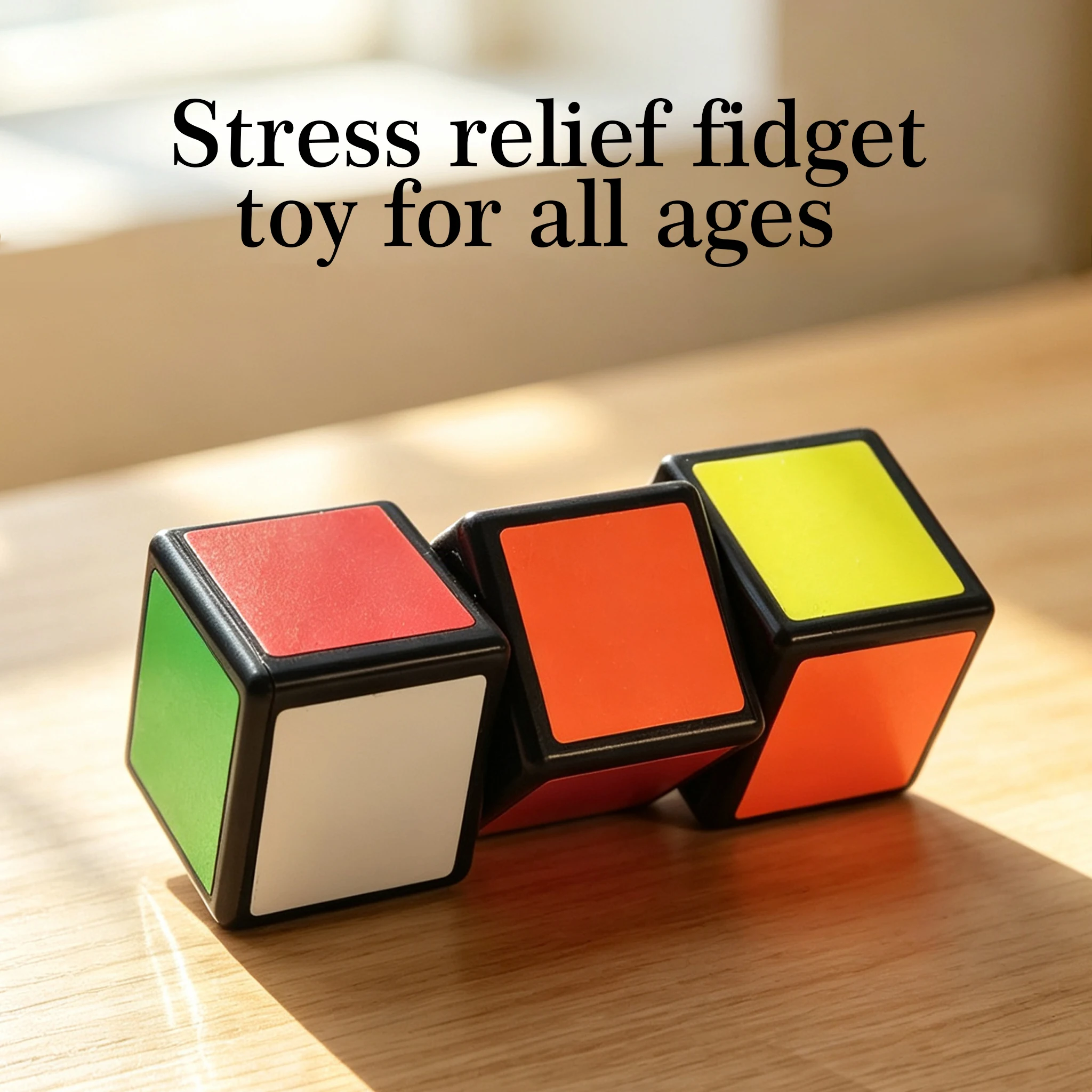 Enhanced Focus Fidget Puzzle Cube – Compact Stress-Relief Toy for Office, School, and Travel