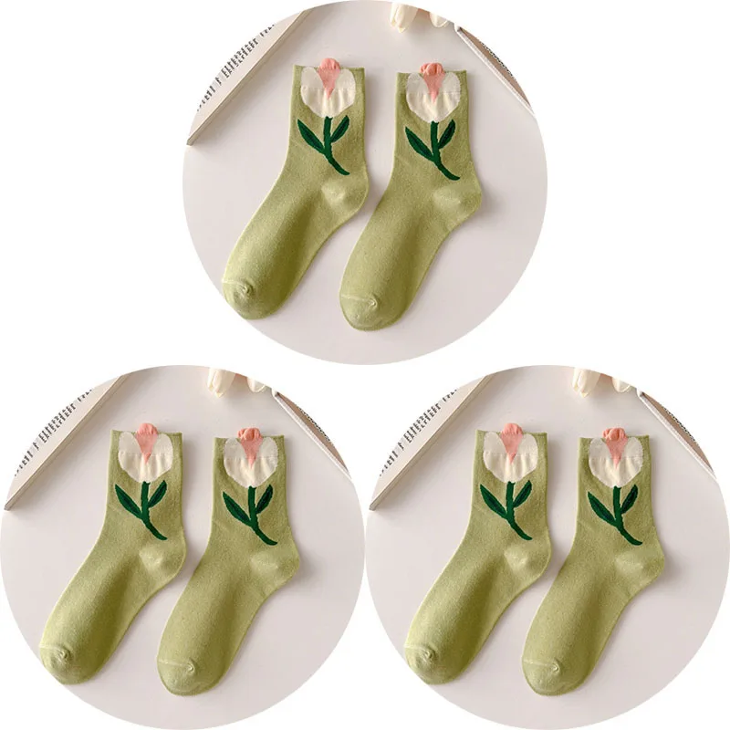 3 Pairs Green
