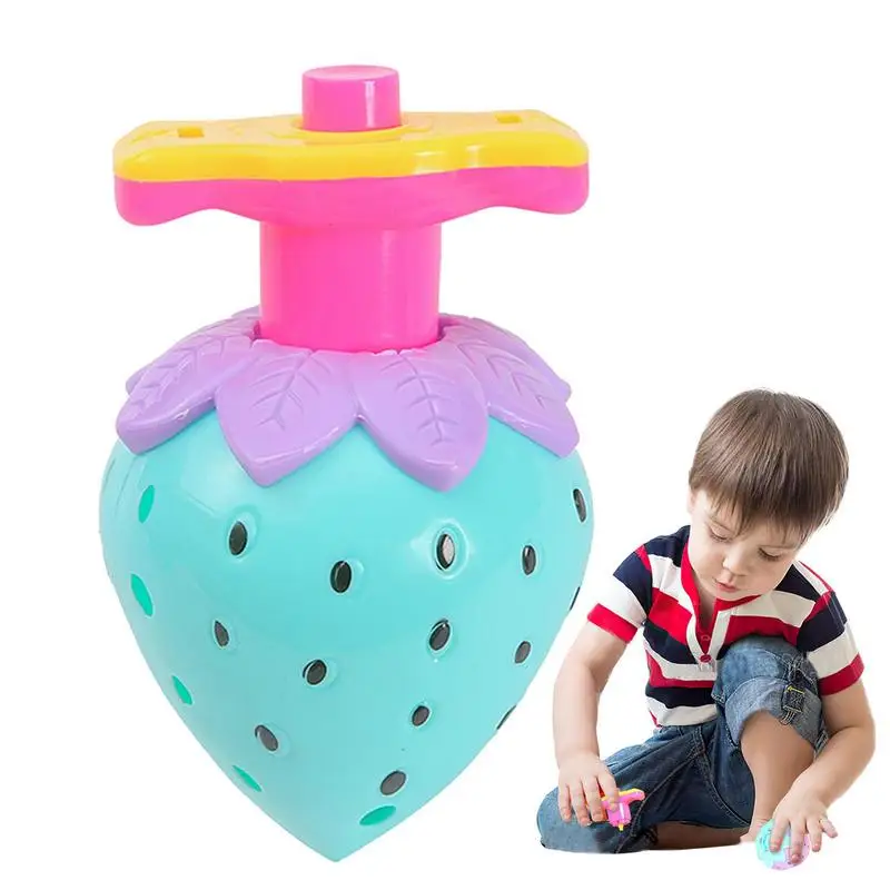

Light Up Spinning Toy Gyro Toys For Kids Gyro Toys Strawberry Shape Lighting Rotation Strawberry Shape Smooth Burr-Free For