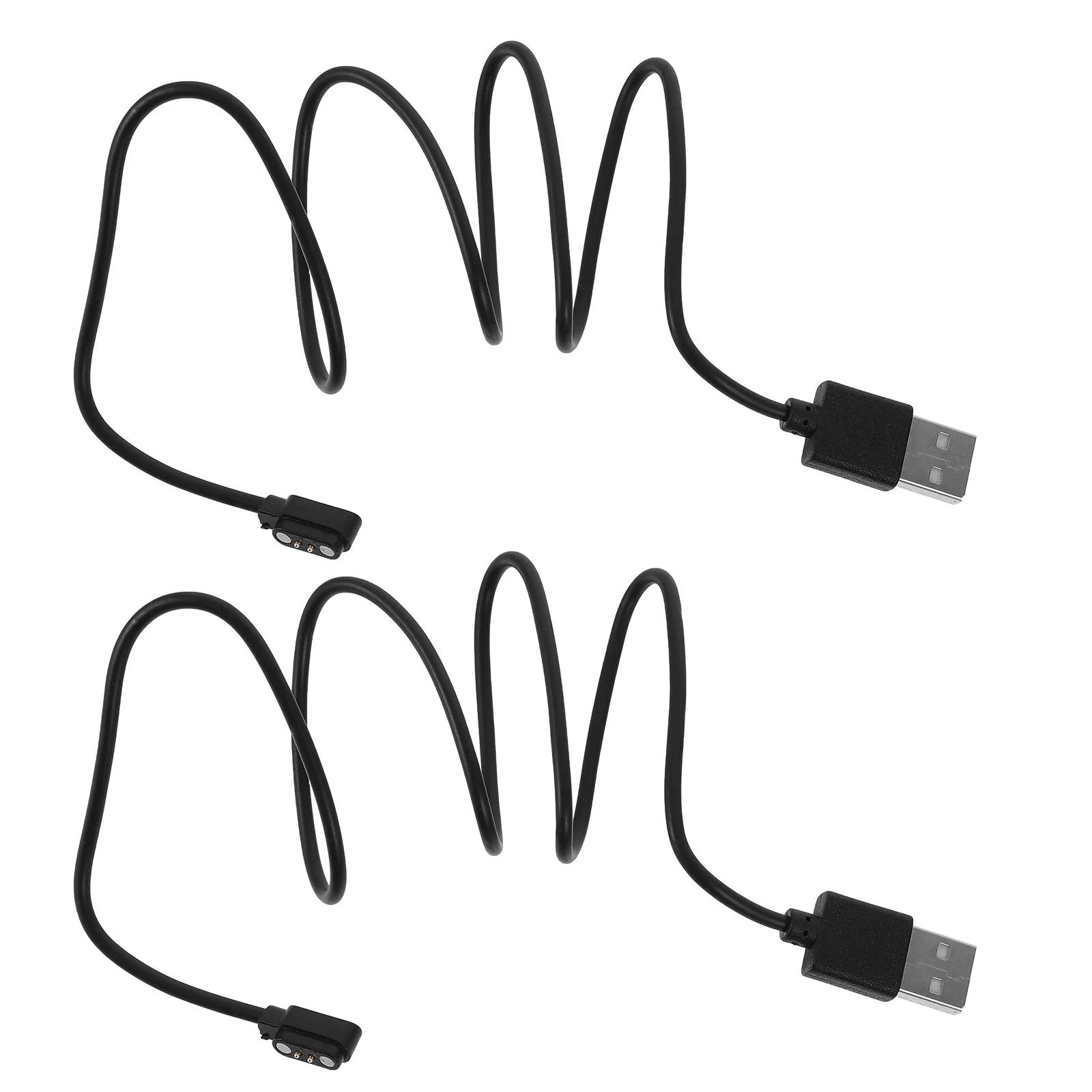 2Pcs 자기 충전 케이블 스마트 워치 교체용 USB 충전 코드 자기 충전기 와이어 충전기 와이어