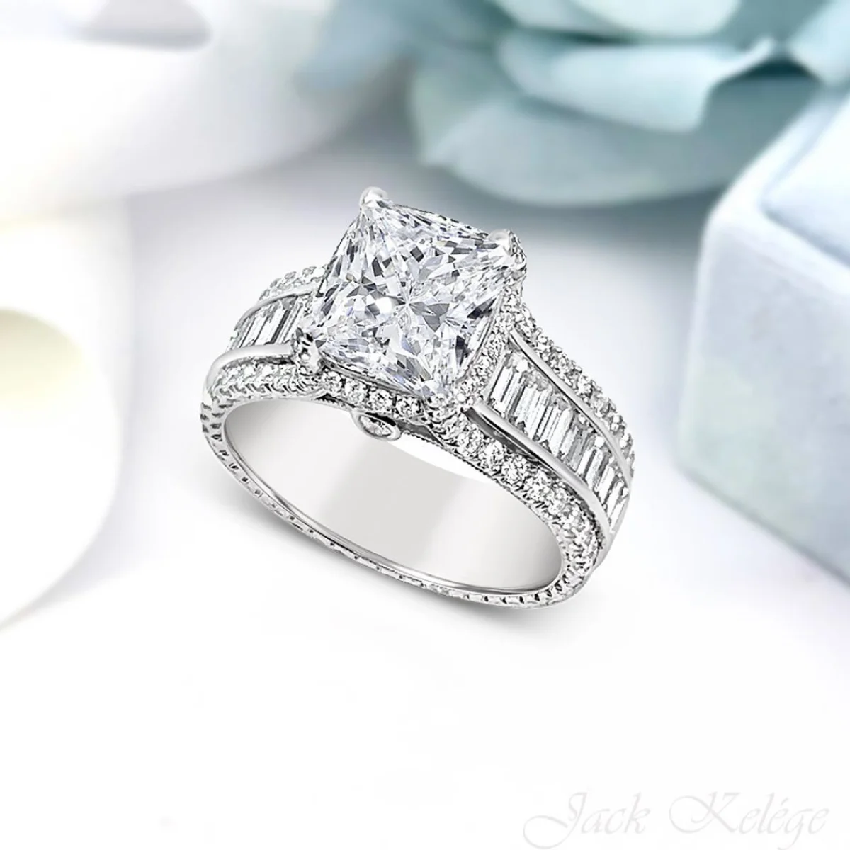 Download Jack Kelége Engagement Ring - Jack Kelege Pink Diamond Engagement  Rings - Full Size PNG Image - PNGkit