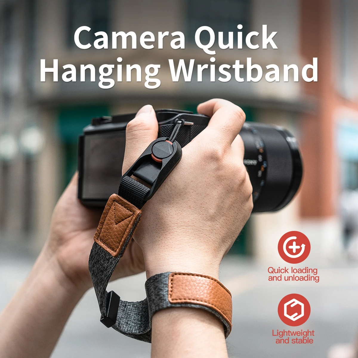 Mecoright  Quick Hanging Wristband for DSLR Camera Strap, Quick Detachment Hanging Rope Hand Rope Anti Release Handheld Rope 2