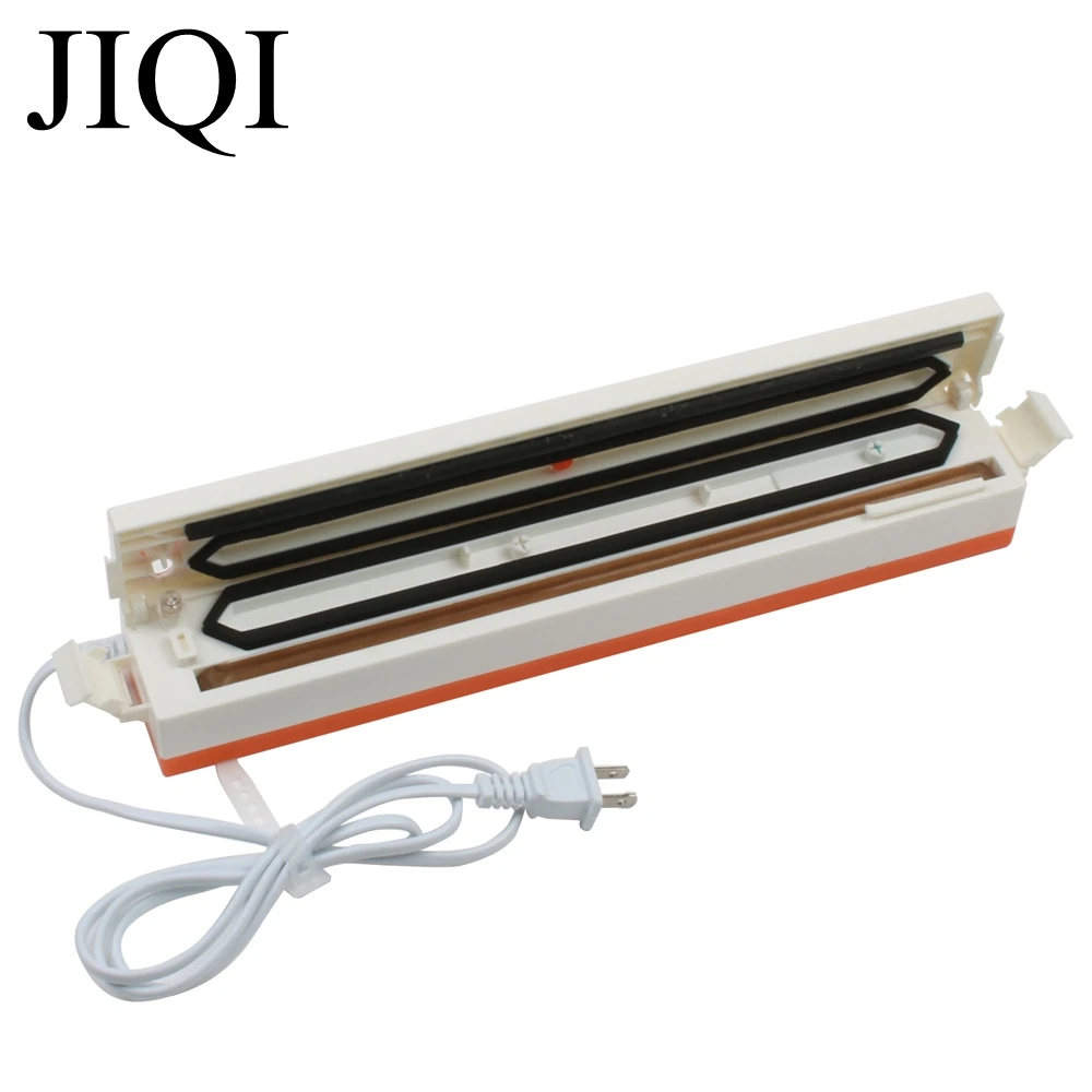 JIQI Full-automatic Food Vacuum Sealer Packing Machine Household Film Sealer EU US Plug 10pcs Vacuum Bags Provided 220V 110V