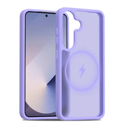 Sleek Ultra - Thin MagSafe Compatible Wireless Charging Case with Silky Smooth Touch - Galaxy S25 Ultra (Purple)