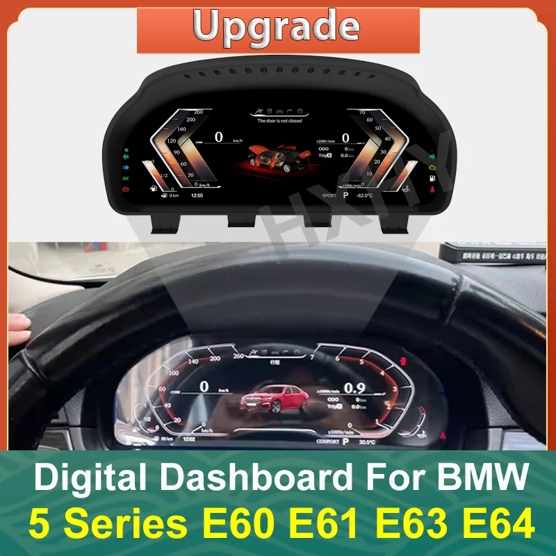 Car Lcd Digital Cluster Virtual Cockpit Speedmeter Dash For Bmw 5