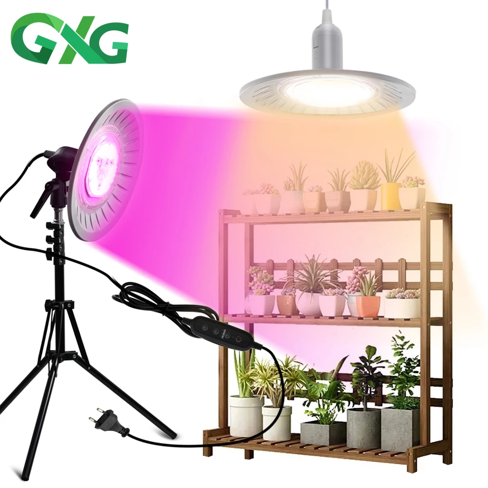 

E27 LED Grow Blub 220V 28W 36W Plytolamp COB LED Chip Lamp 4000K +660nm Purple Red Light for Plant Hydroponics Growing System