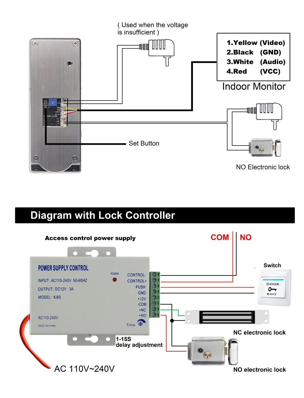 Tuya Smart Video Doorbell Intercom System for Home Apartment Gate and Door Lock