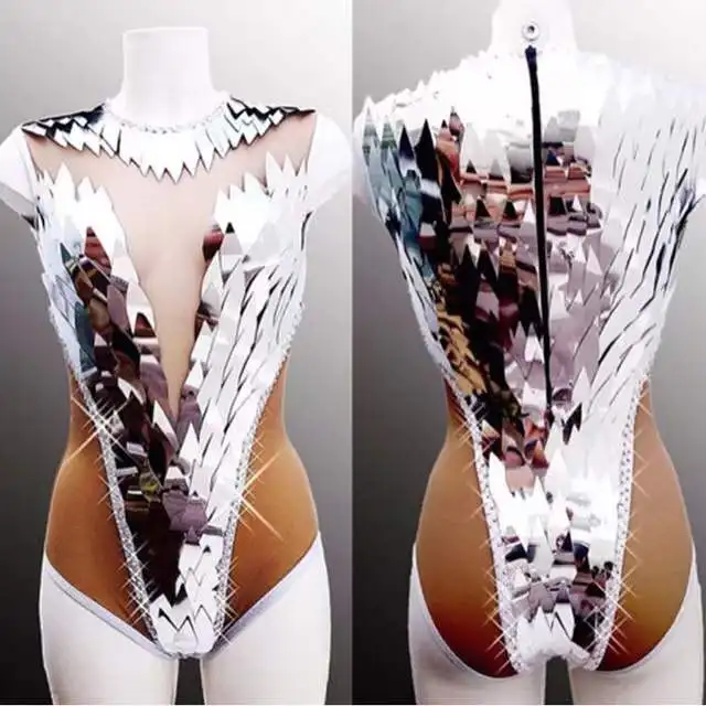 

Sexy Pole Dance Clothing Stage Show Festival Outfit Bar Nightclub DJ DS Gogo Costume Women Sequins Diamond Bodysuit