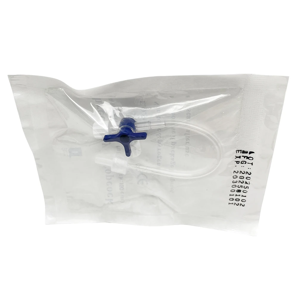 100 Stück Professionelle Tiermedizinische Hartinfusions-Dreiwegeventile Infusions-Drainage-Verlängerungsschlauch für Kliniken – Detail 5