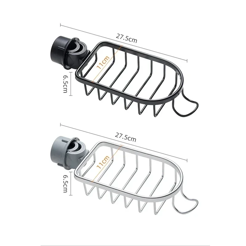 Bathroom Faucet Storage Rack Shower Soap Holder Bathroom Organization Shower Shelves Bathroom Accessories 6