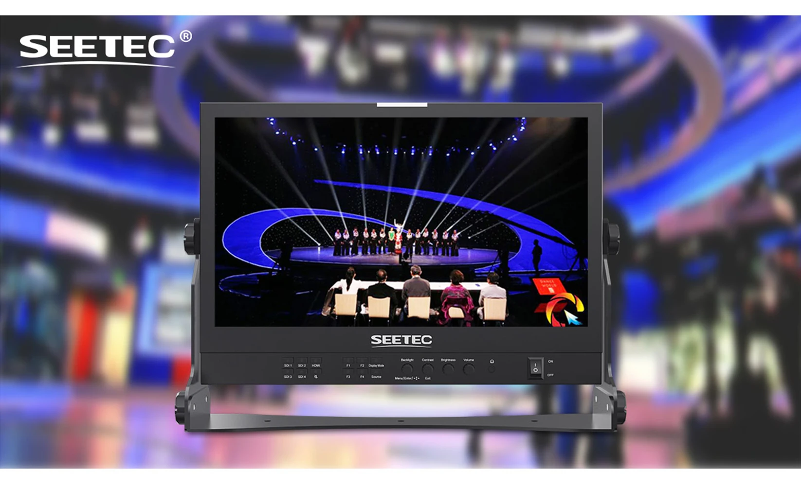 SEETEC ATEM156S 15.6 Inch Live Streaming Broadcast Director Monitor Quad Split Display 4 3G-SDI HDMI Input Output for ATEM Mini