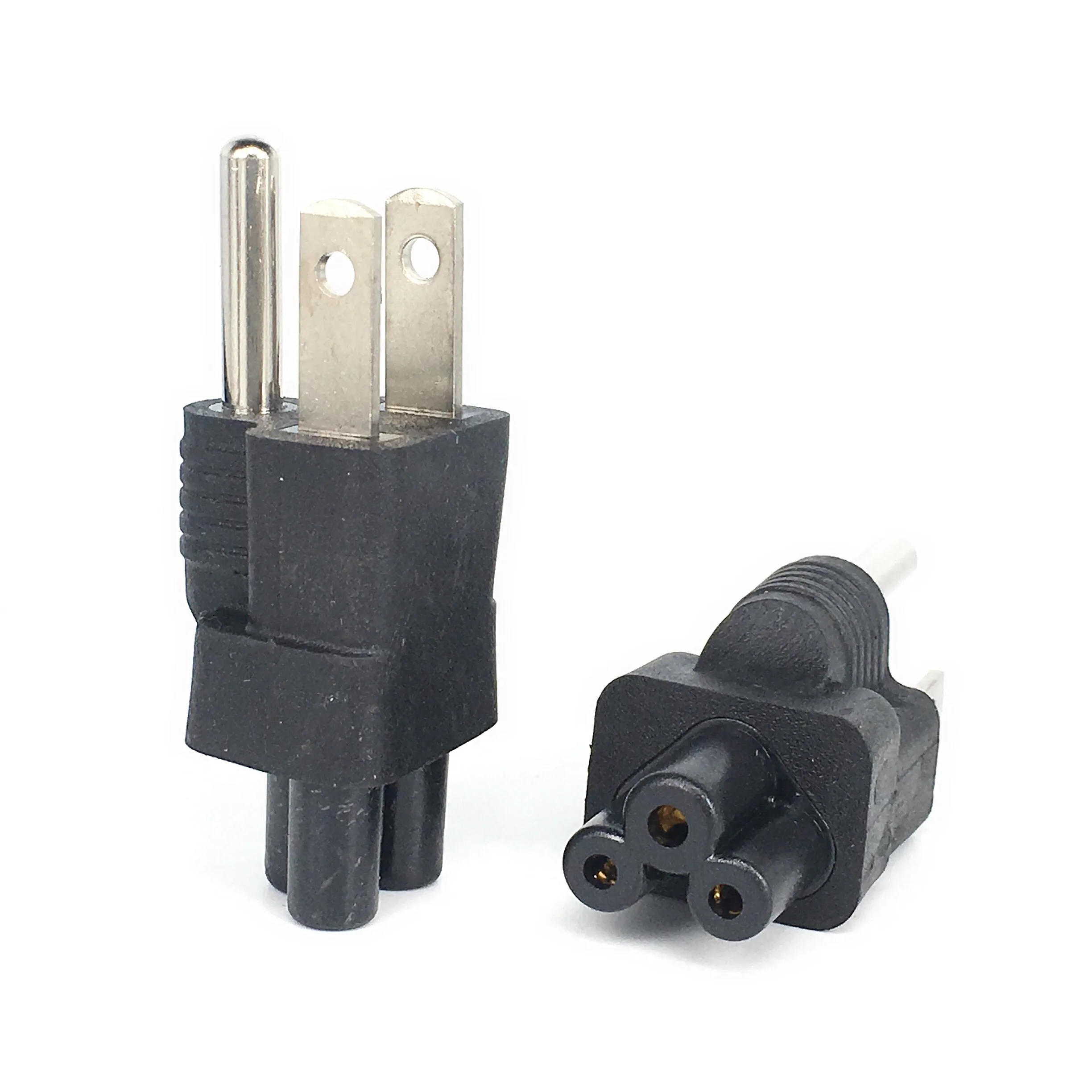 USA AC power cable plug adapter IEC C5 to NEMA 5-15P Plug Adapter IEC C5 to USA NEMA 5-15P Power Plug Adapter