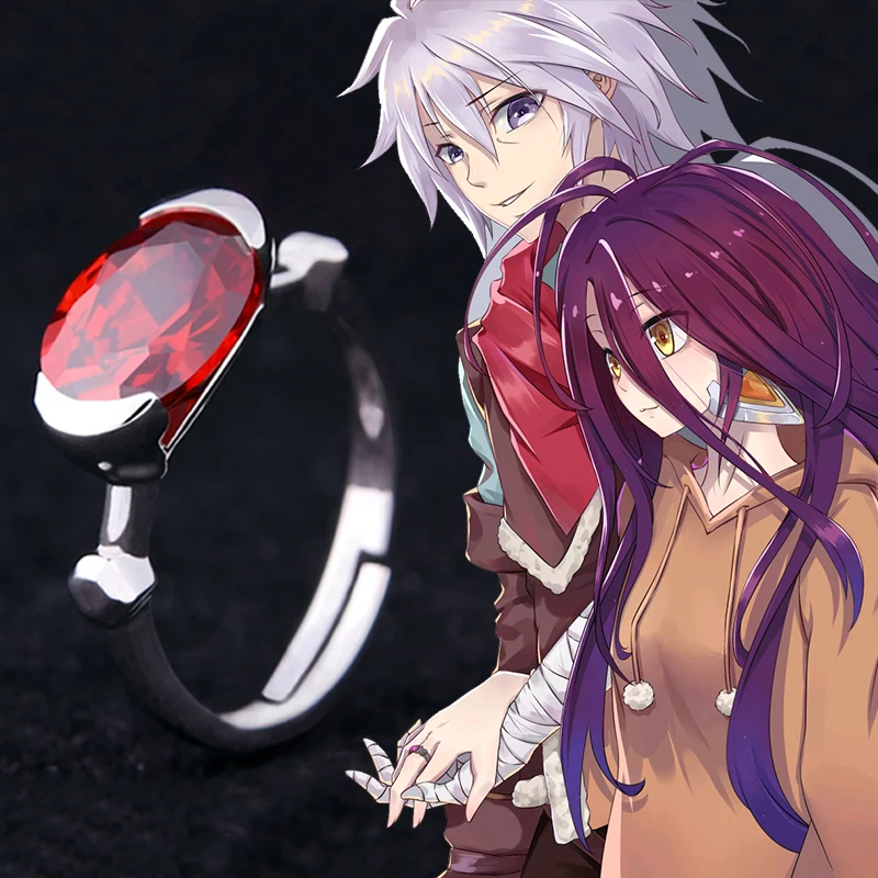 

Кольцо женское из чистого серебра 925 пробы с аниме «NO GAME NO LIFE»