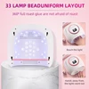 72W Rechargeable UV LED Nail Lamp Professional Lamp for Manicure with 3 Timer Settings  Auto Sensor for Nail Art Tools at Home 3