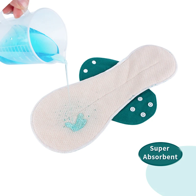BIAI Anti-bacterial Sanitary Napkin Washable Menstrual Pads Reusable Sanitary Towel Breathable Pad For Women Lady 1PC