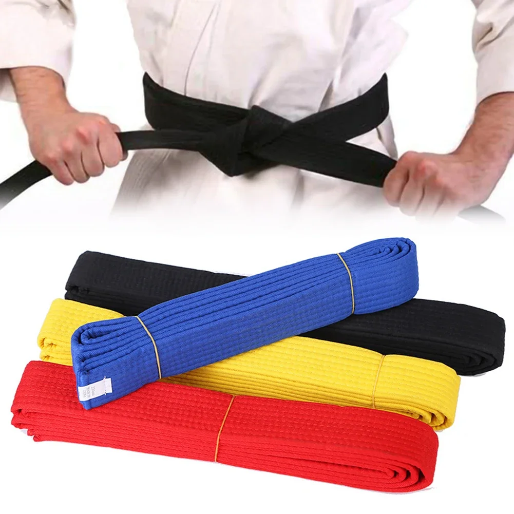 Martial Arts Belts 1PCS Martial Arts Karate Judo Taekwondo Professional Belts Judo Jiu jitsu Standard Tapes Protective Waistband